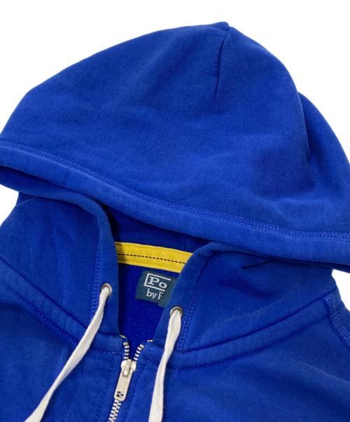 POLO RALPH LAUREN（ポロ・ラルフローレン）POLO RALPH LAUREN (ポロ・ラルフローレン) ロゴ刺繍ジップパーカー ブルー サイズ: Lの古着・服飾アイテム