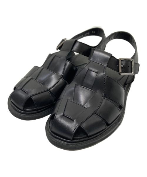 PARABOOT（パラブーツ）PARABOOT (パラブーツ) レザーグルカサンダル ブラック サイズ:3 1/2の古着・服飾アイテム