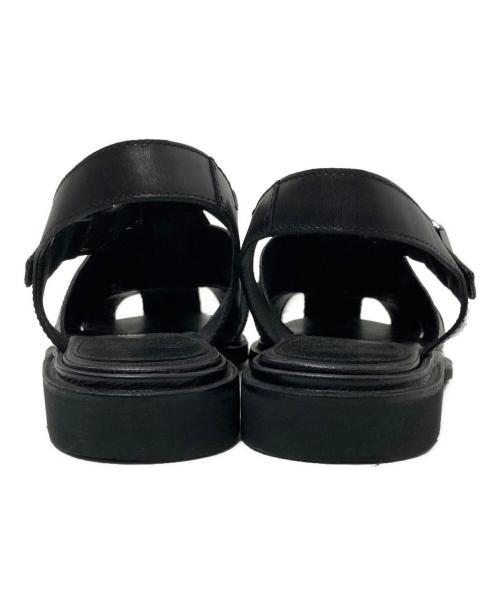 PARABOOT（パラブーツ）PARABOOT (パラブーツ) レザーグルカサンダル ブラック サイズ:3 1/2の古着・服飾アイテム