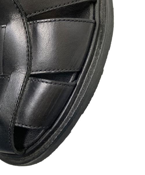 PARABOOT（パラブーツ）PARABOOT (パラブーツ) レザーグルカサンダル ブラック サイズ:3 1/2の古着・服飾アイテム