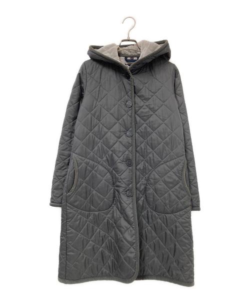 LAVENHAM（ラベンハム）LAVENHAM (ラベンハム) フードキルティングコート グレー サイズ:36の古着・服飾アイテム