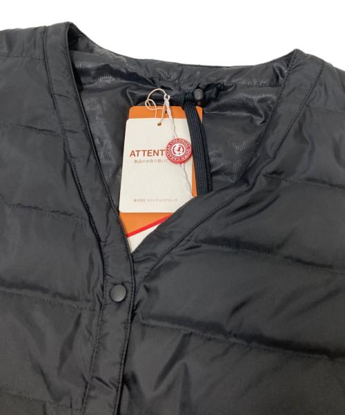 UNITED ARROWS（ユナイテッドアローズ）UNITED ARROWS (ユナイテッドアローズ) UAW P インナー ダウンベスト ブラック サイズ:38 未使用品の古着・服飾アイテム