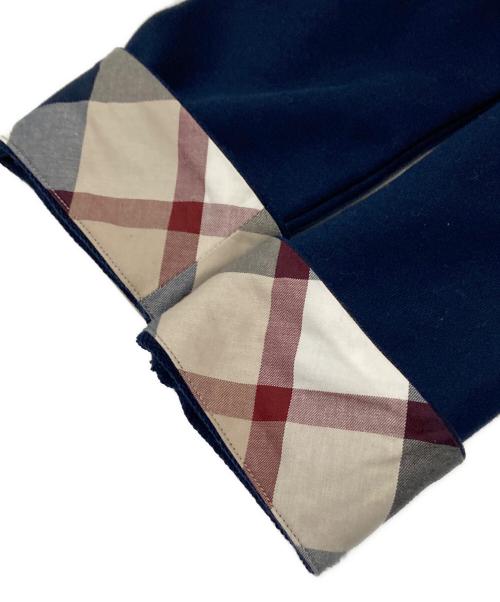 BLUE LABEL CRESTBRIDGE（ブルーレーベルクレストブリッジ）BLUE LABEL CRESTBRIDGE (ブルーレーベルクレストブリッジ) クリアコンパクト裏毛カーディガン ネイビー サイズ:38の古着・服飾アイテム