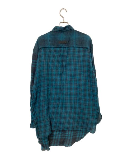 DIESEL（ディーゼル）DIESEL (ディーゼル) チェックシャツ ブラック×グリーン サイズ:Sの古着・服飾アイテム