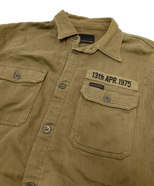 Hysteric Glamour（ヒステリックグラマー）Hysteric Glamour (ヒステリックグラマー) ミリタリーシャツ オリーブ サイズ:Lの古着・服飾アイテム