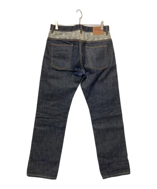 stussy（ステューシー）stussy (ステューシー) スカルプリントデニムパンツ インディゴ サイズ:30の古着・服飾アイテム