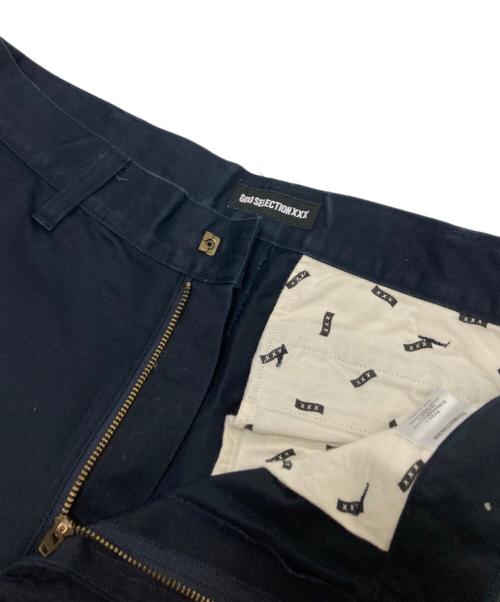 GOD SELECTION XXX（ゴッド セレクション トリプルエックス）GOD SELECTION XXX (ゴッド セレクション トリプルエックス) コットンパンツ ネイビー サイズ:Lの古着・服飾アイテム