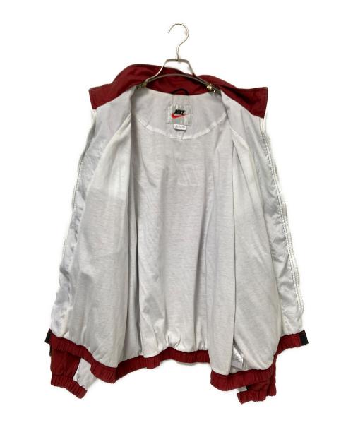 NIKE（ナイキ）NIKE (ナイキ) ナイロンジャケット ホワイト×レッド サイズ:XLの古着・服飾アイテム
