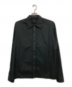 PRADAプラダ）の古着「コットンジップアップシャツ」｜ブラック