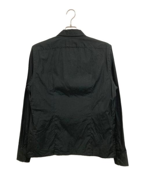 PRADA（プラダ）PRADA (プラダ) コットンジップアップシャツ ブラック サイズ:Lの古着・服飾アイテム