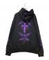 REFLEM (レフレム) クロス刺繍ZIPフーディー ブラック×パープル サイズ:FREE：13000円