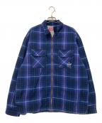 ）の古着「Thermal Lined Zip Flannel」｜ブルー