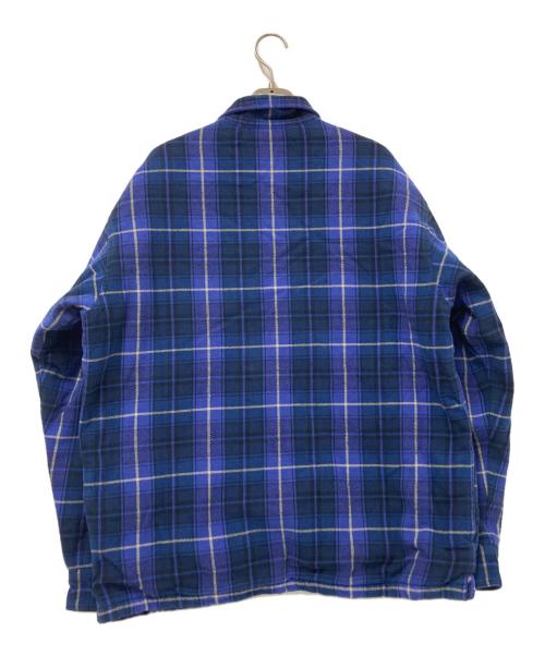SUPREME（シュプリーム）SUPREME (シュプリーム) Thermal Lined Zip Flannel ブルー サイズ:Mの古着・服飾アイテム