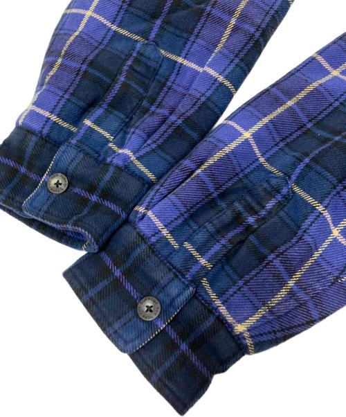 SUPREME（シュプリーム）SUPREME (シュプリーム) Thermal Lined Zip Flannel ブルー サイズ:Mの古着・服飾アイテム