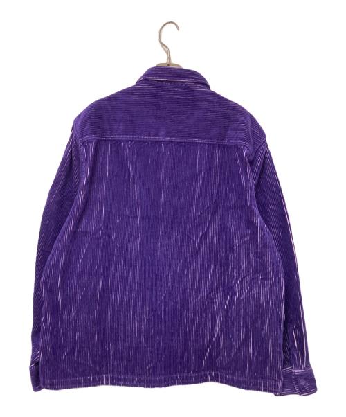 HUF（ハフ）HUF (ハフ) BAR LOGO TWO CORD SHIRT パープル サイズ:Lの古着・服飾アイテム