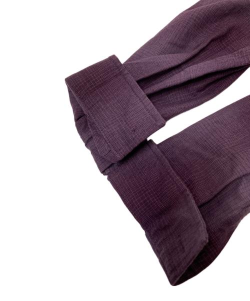 HUF（ハフ）HUF (ハフ) OG Logo Ombre Plaid LS Shirt パープル サイズ:Lの古着・服飾アイテム