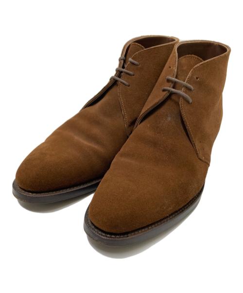 fenetre（フネートル）fenetre (フネートル) チャッカーブーツ ブラウン サイズ:7の古着・服飾アイテム