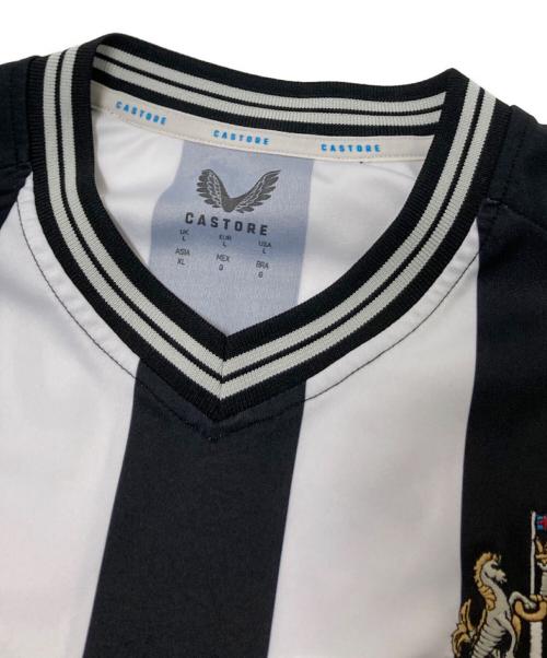 CASTORE（カストレ）CASTORE (カストレ) サッカーゲームシャツ ホワイト×ブラック サイズ:XLの古着・服飾アイテム