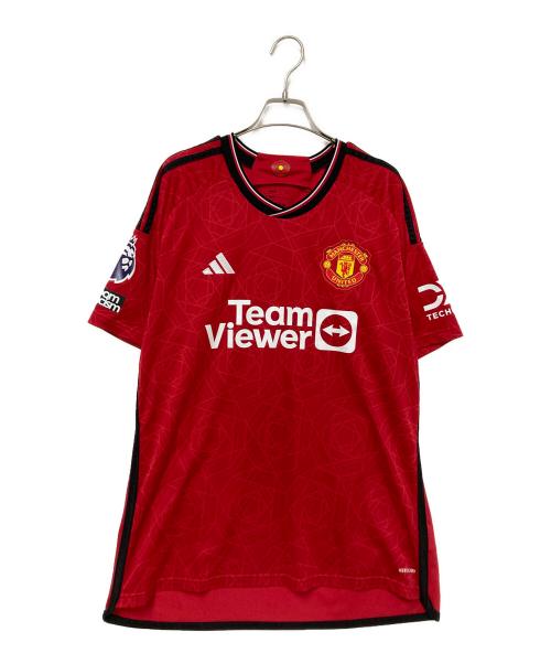 adidas（アディダス）adidas (アディダス) サッカーゲームシャツ レッド サイズ:4XLの古着・服飾アイテム