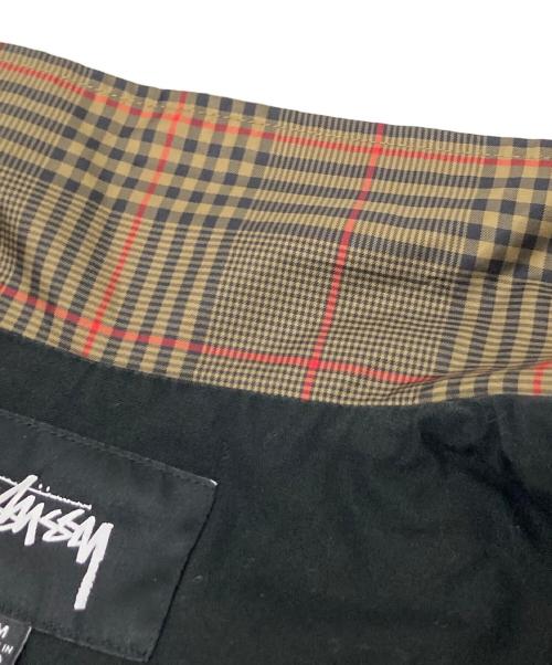 stussy（ステューシー）stussy (ステューシー) PLAID COACH JACKET ブラウン×ブラック サイズ:Mの古着・服飾アイテム