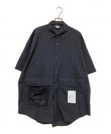 GOLDWIN×Same Paper（ゴールドウイン）の古着「Work From Wild S/S SHIRT」｜ブラック×ホワイト