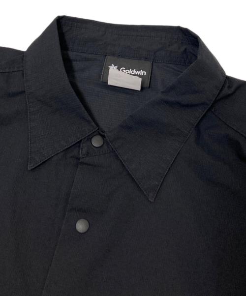 GOLDWIN（ゴールドウイン）GOLDWIN (ゴールドウイン) Same Paper Work From Wild S/S SHIRT ブラック×ホワイト サイズ:4の古着・服飾アイテム