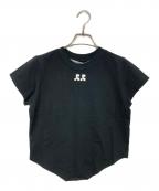 Rest&Recreationレストアンドレクリエーション）の古着「RR LOGO CROP T-SHIRT」｜ブラック