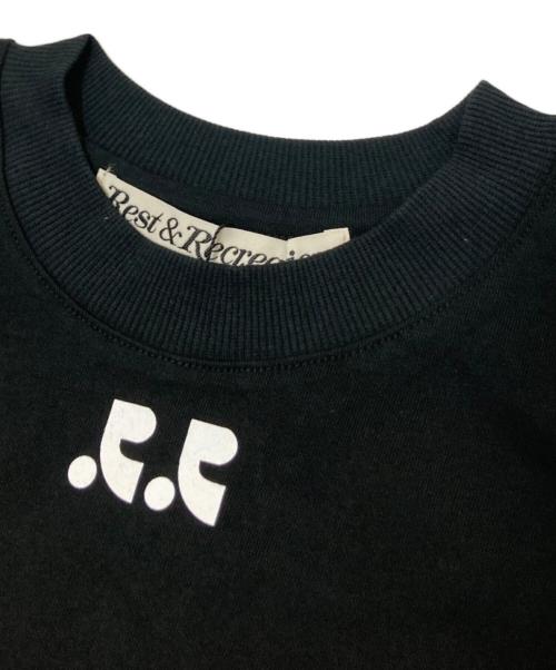 Rest&Recreation（レストアンドレクリエーション）Rest&Recreation (レストアンドレクリエーション) RR LOGO CROP T-SHIRT ブラック サイズ:ONE 未使用品の古着・服飾アイテム