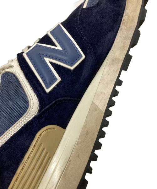 NEW BALANCE（ニューバランス）NEW BALANCE (ニューバランス) ローカットスニーカー ネイビー×ホワイト サイズ:30.0cmの古着・服飾アイテム