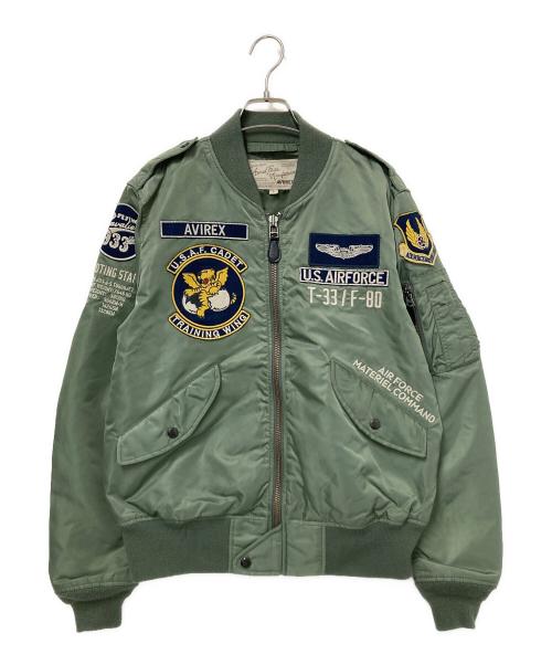 AVIREX（アヴィレックス）AVIREX (アヴィレックス) フライトジャケット オリーブ サイズ:Lの古着・服飾アイテム