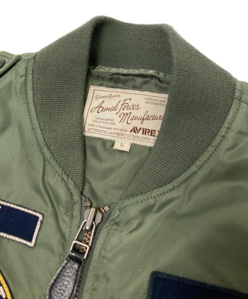 AVIREX（アヴィレックス）AVIREX (アヴィレックス) フライトジャケット オリーブ サイズ:Lの古着・服飾アイテム