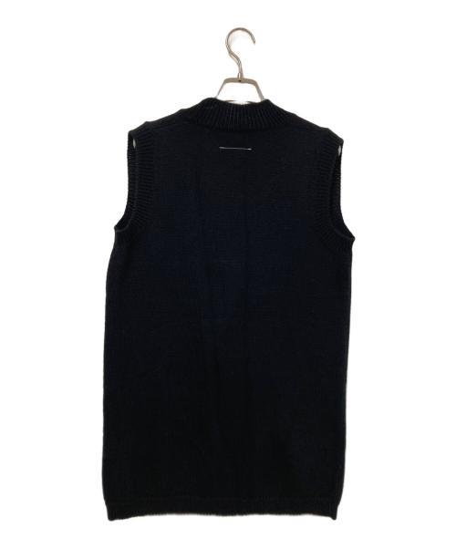 MM6 Maison Margiela（エムエムシックスメゾンマルジェラ）MM6 Maison Margiela (エムエムシックスメゾンマルジェラ) ニットベスト ブラック サイズ:Mの古着・服飾アイテム