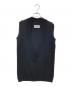 MM6 Maison Margiela（エムエムシックスメゾンマルジェラ）の古着「ニットベスト」｜ブラック