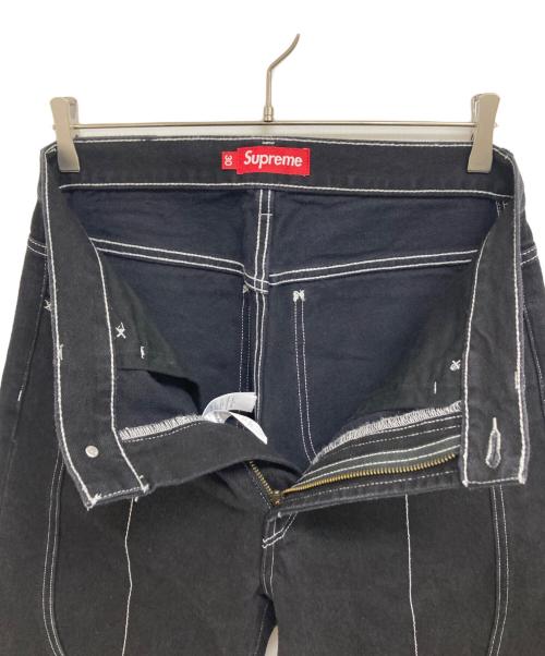 SUPREME（シュプリーム）SUPREME (シュプリーム) Radial Embroidered Loose Fit Jean ブラック サイズ:30の古着・服飾アイテム