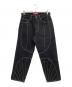 SUPREME（シュプリーム）の古着「Radial Embroidered Loose Fit Jean」｜ブラック