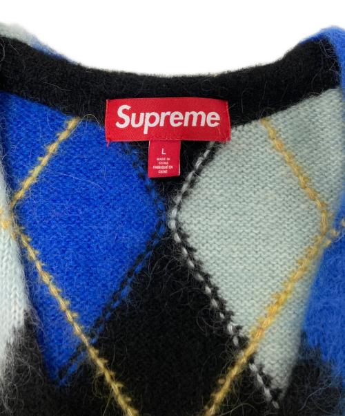 SUPREME（シュプリーム）SUPREME (シュプリーム) Brushed Argyle Zip Up Vest/ブラッシュドアーガイルジップアップベスト マルチカラー サイズ:Lの古着・服飾アイテム