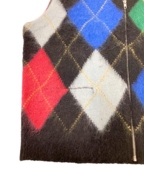 SUPREME（シュプリーム）SUPREME (シュプリーム) Brushed Argyle Zip Up Vest/ブラッシュドアーガイルジップアップベスト マルチカラー サイズ:Lの古着・服飾アイテム