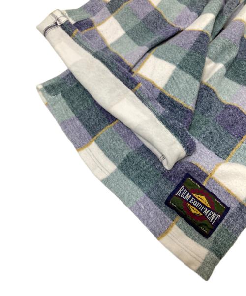 bum equipment（バムエクイメント）bum equipment (バムエクイメント) フランネルコットンバギーショーツ グリーン サイズ:XLの古着・服飾アイテム