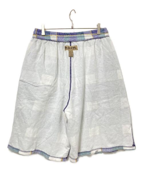 bum equipment（バムエクイメント）bum equipment (バムエクイメント) フランネルコットンバギーショーツ グリーン サイズ:XLの古着・服飾アイテム
