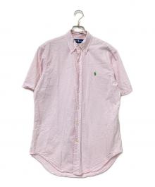 POLO RALPH LAUREN（ポロ・ラルフローレン）の古着「シアサッカーストライプBDシャツ」｜ブルー