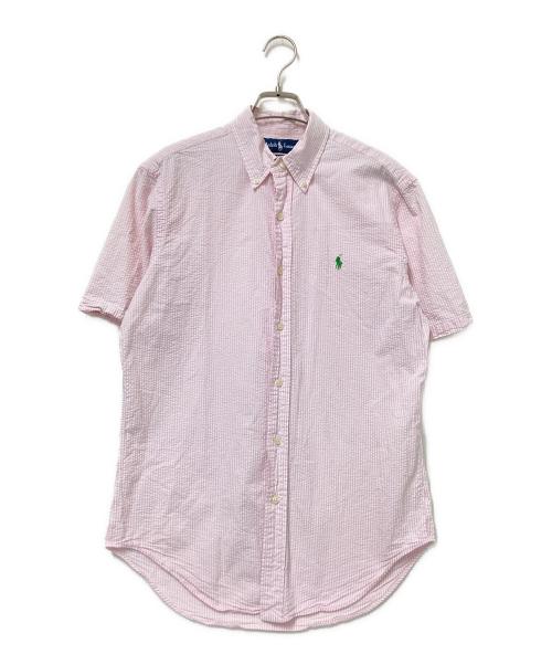 POLO RALPH LAUREN（ポロ・ラルフローレン）POLO RALPH LAUREN (ポロ・ラルフローレン) シアサッカーストライプBDシャツ ブルー サイズ:Sの古着・服飾アイテム