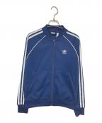 adidasアディダス）の古着「トラックジャケット」｜ネイビー