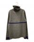 RRL (ダブルアールエル) ウールリネンタートルネックニット グレー×ネイビー サイズ:L：12000円