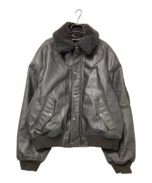 ZARA（ザラ）の古着「フェイクレザージャケット」｜ブラック