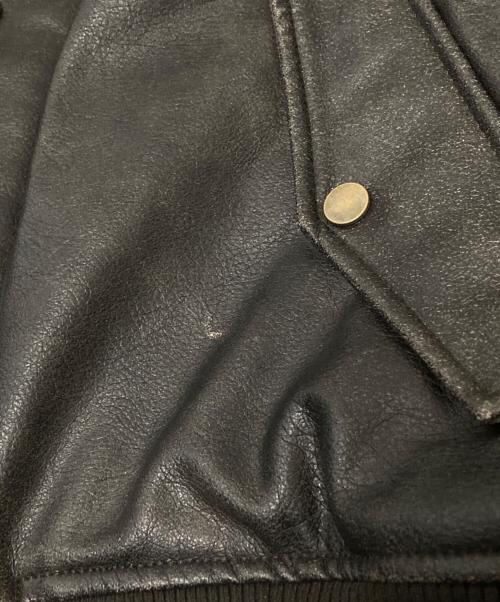 ZARA（ザラ）ZARA (ザラ) フェイクレザージャケット ブラック サイズ:US:Mの古着・服飾アイテム