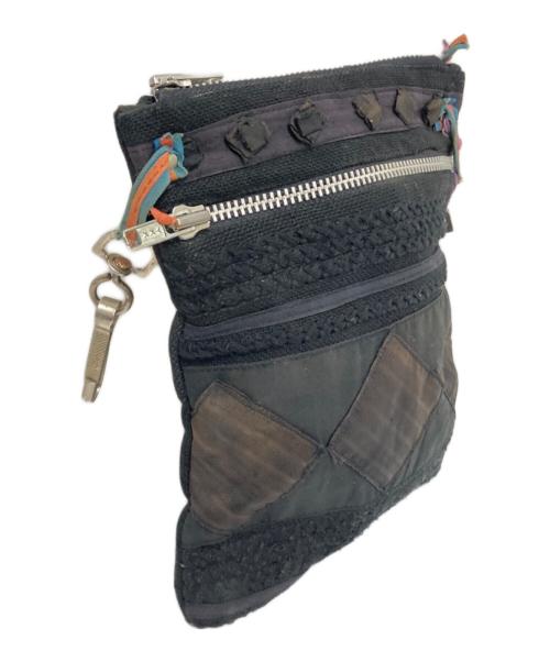 UNDERCOVER（アンダーカバー）UNDERCOVER (アンダーカバー) 民族柄ポーチ ブラック サイズ:下記参照の古着・服飾アイテム