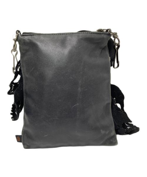 UNDERCOVER（アンダーカバー）UNDERCOVER (アンダーカバー) スカルフェルトポーチ ブラック サイズ:下記参照の古着・服飾アイテム