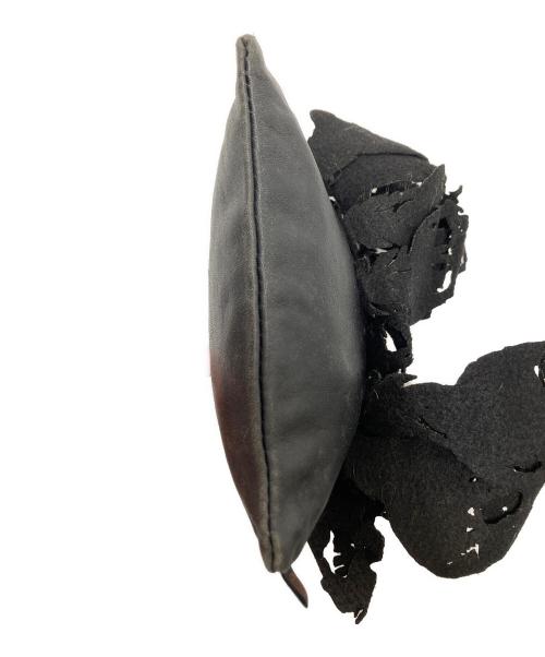 UNDERCOVER（アンダーカバー）UNDERCOVER (アンダーカバー) スカルフェルトポーチ ブラック サイズ:下記参照の古着・服飾アイテム