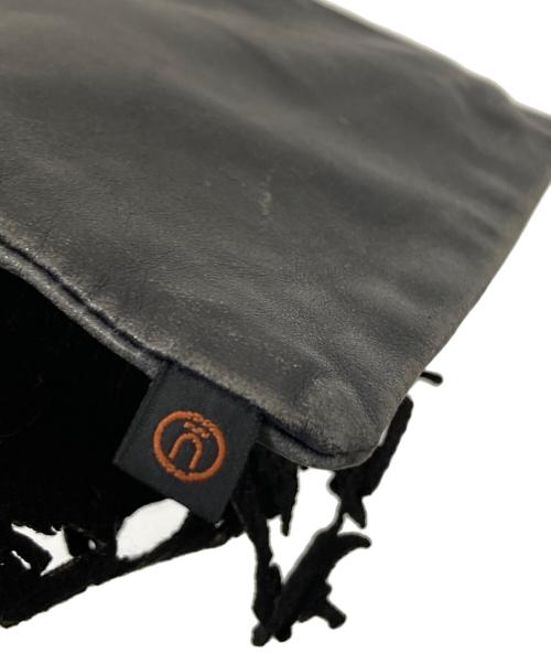 UNDERCOVER（アンダーカバー）UNDERCOVER (アンダーカバー) スカルフェルトポーチ ブラック サイズ:下記参照の古着・服飾アイテム