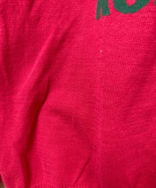 Hysteric Glamour（ヒステリックグラマー）Hysteric Glamour (ヒステリックグラマー) フロントガールデザインニット ピンク サイズ:Mの古着・服飾アイテム